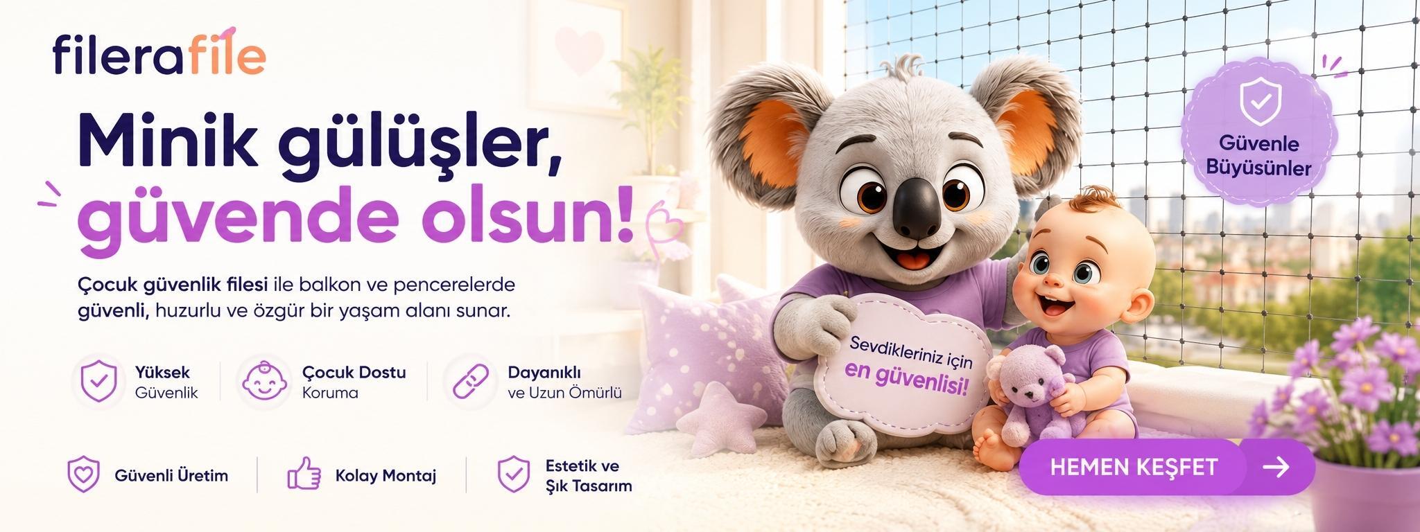 Bebek güvenlik fileleri