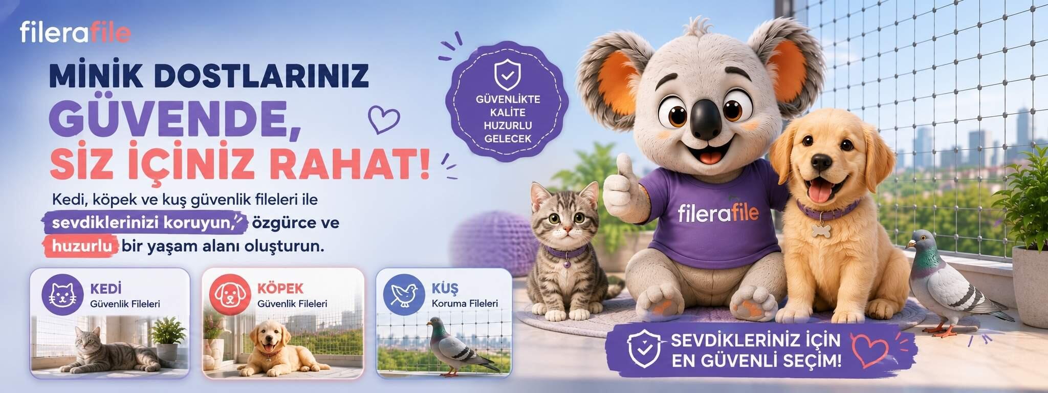 Kedi, Köpek, Kuş fileleri